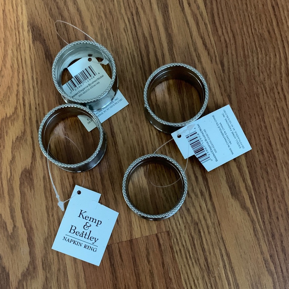 Kemp & Beatley Silver Napkin Rings